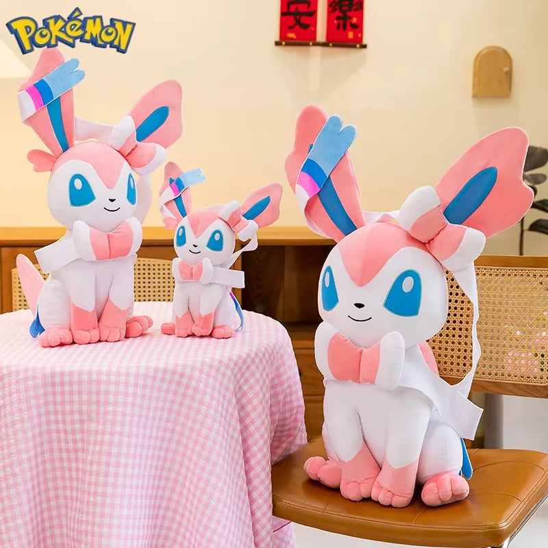 Pokemon Big Size Sylveon Plush Sitting Smile (25cm / 40cm / 55cm / 75cm)