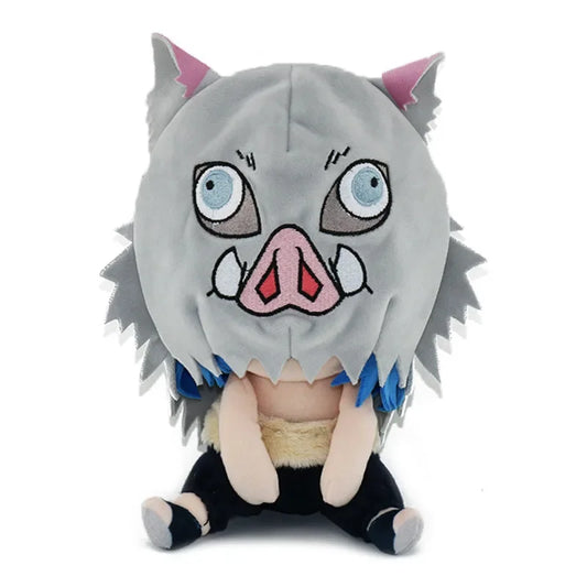Demon Slayer Inosuke Cute Sitting Plush Figure 8-Inch Anime Plush