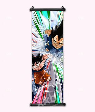 Dragon Ball Goku & Vegeta Anime Poster Canvas Scroll