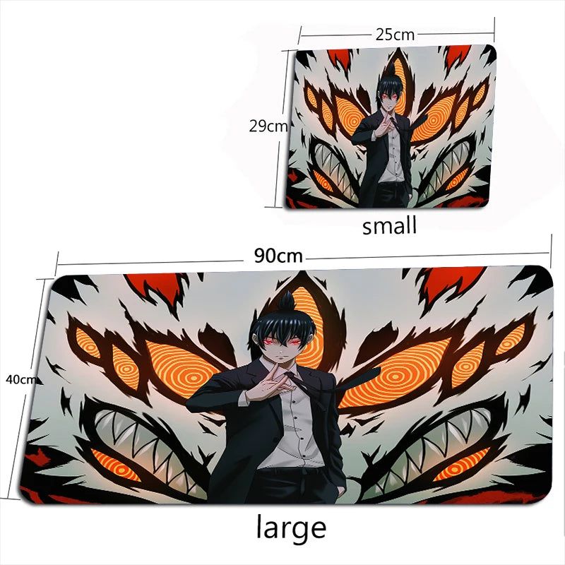 Chainsaw Man Mouse Pad Aki Fox Devil Large Anime Mouse Pad