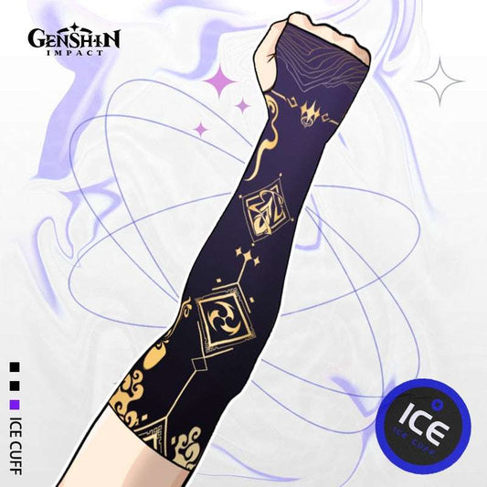 Genshin Impact Keqing Breathable Arm Sleeves Anime Sportswear