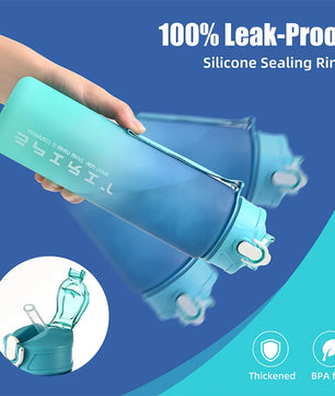 Pokemon Ash Sports Water Bottle With Straw BPA-Free & Leakproof