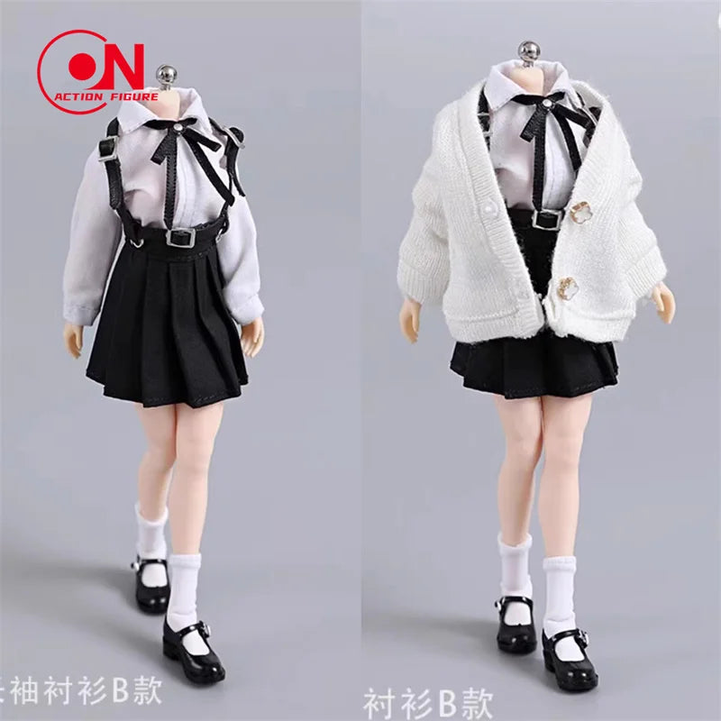 1/12 Scale School Uniform Set For 6-Inch Female Action Figures