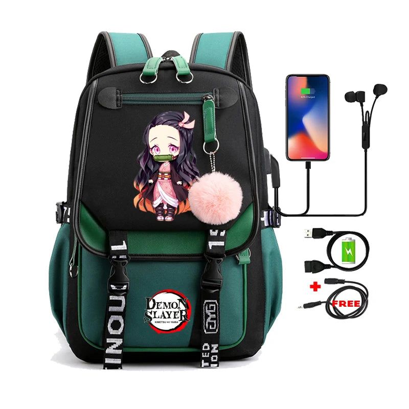 Demon Slayer Nezuko Backpack Anime Bookbag