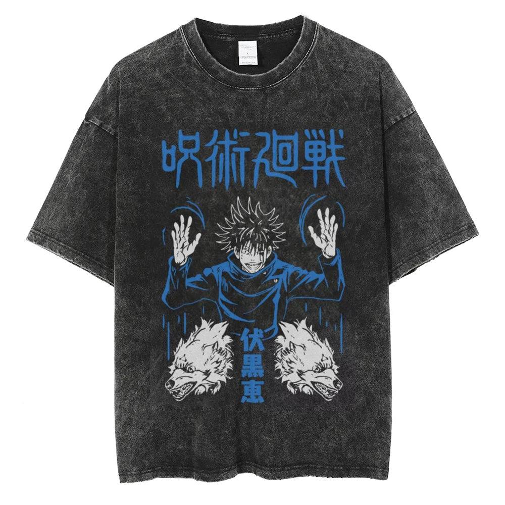 Jujutsu Kaisen Shirt Megumi Fushiguro Oversized Anime Shirt