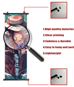 Demon Slayer Mist Hashira Muichiro Tokito Anime Poster Paint Style