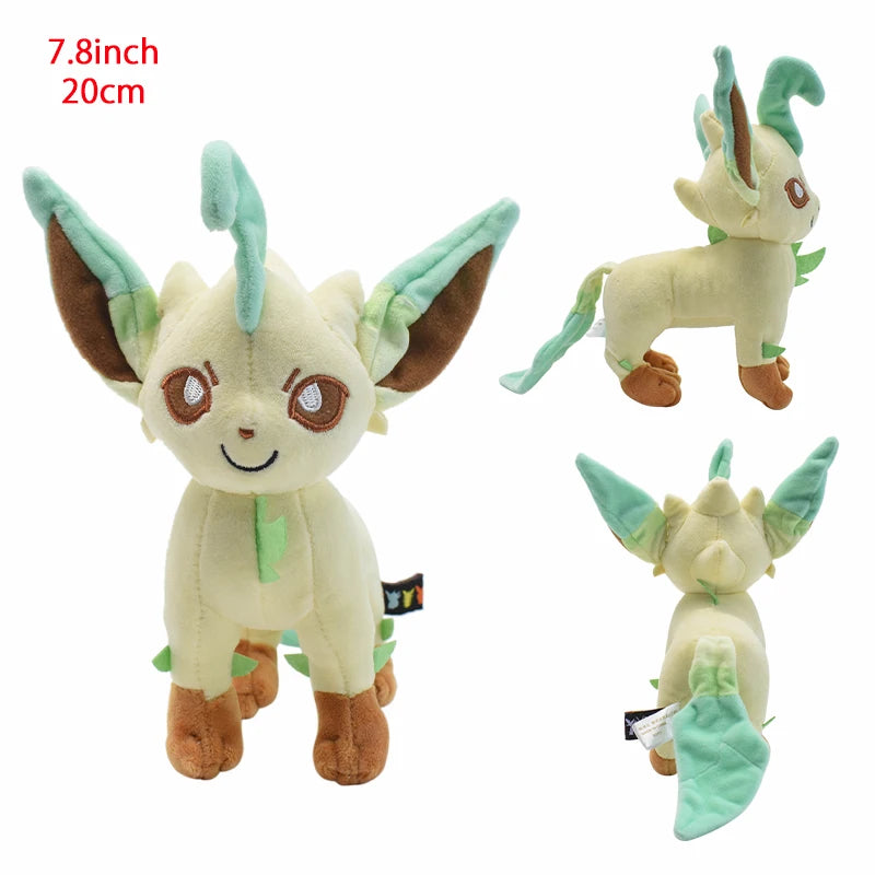 Pokemon Standing Leafeon Eeveelution Plush 7.8 Inch Anime Plush