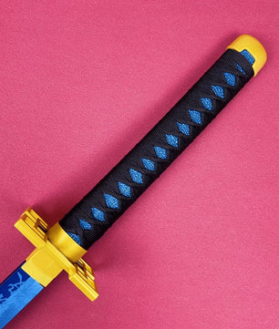 Demon Slayer Muichiro Tokito Nichirin Sword 1:1 Scale Anime Prop Replica Bamboo Sword