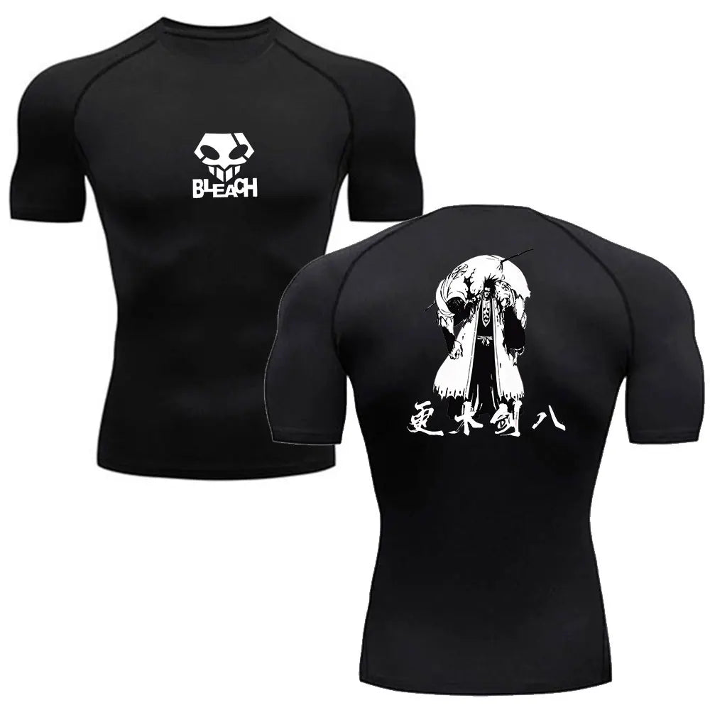 Bleach Anime Compression Shirt – Men's Breathable Rash Guard