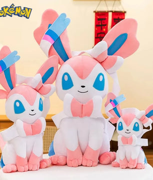 Pokemon Big Size Sylveon Plush Sitting Smile (25cm / 40cm / 55cm / 75cm)