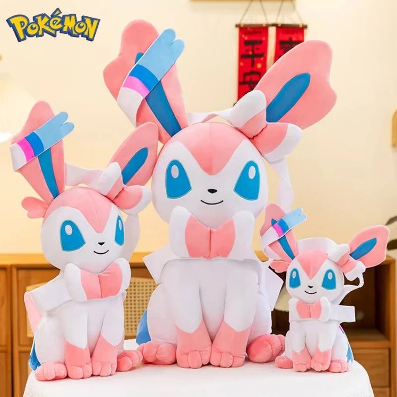 Pokemon Big Size Sylveon Plush Sitting Smile (25cm / 40cm / 55cm / 75cm)