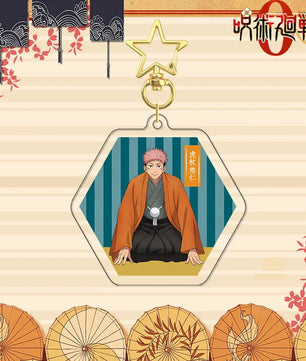 Jujutsu Kaisen Yuji Itadori Kimono Series Acrylic Stand Keychain Badge Set