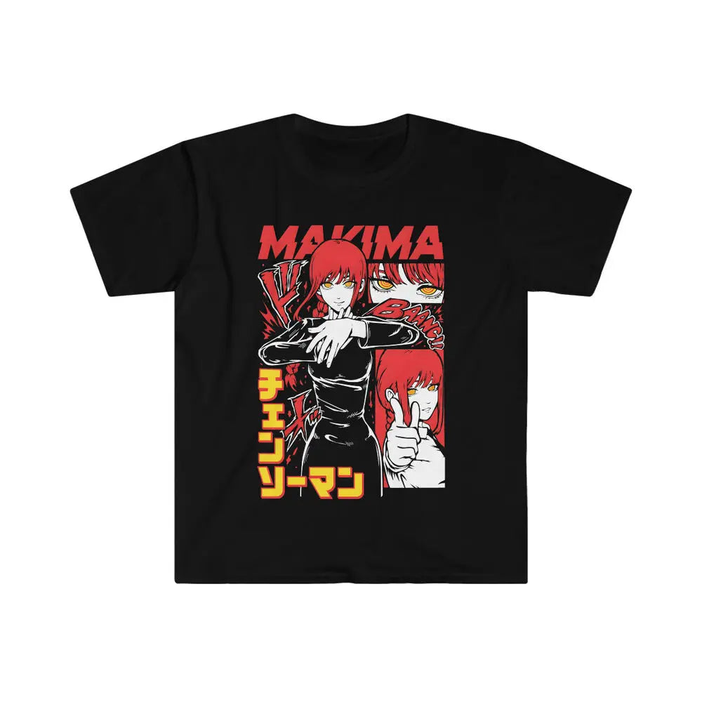 Chainsaw Man Shirt Makima Anime Shirt Cotton