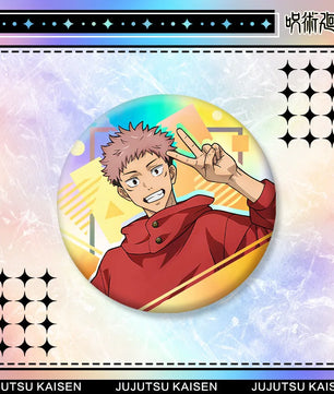 Jujutsu Kaisen Yuji Itadori Acrylic Stand Keychain & Badge Set