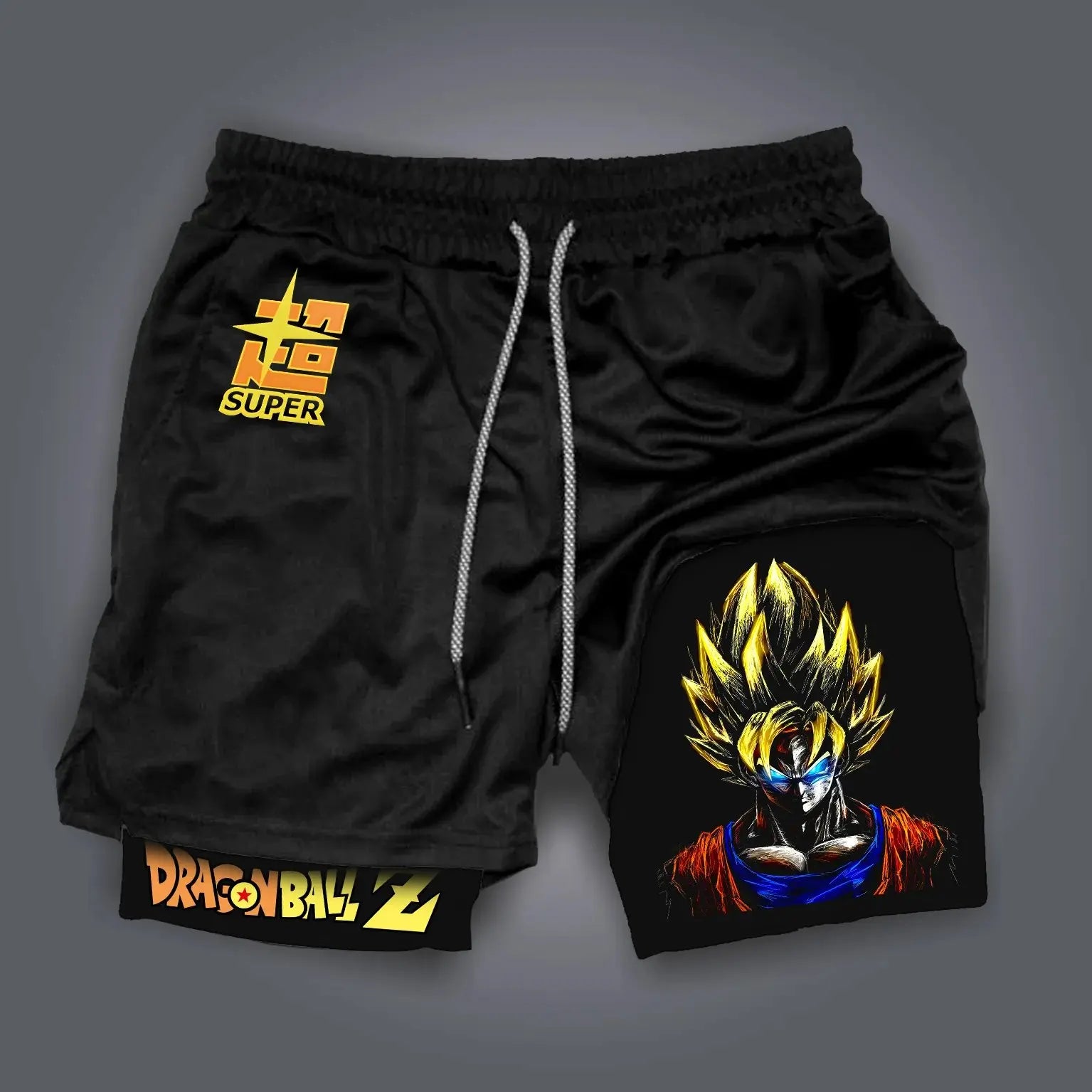Dragon Ball Goku Compression Shorts - Men's Anime Workout Shorts