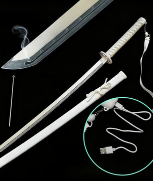 Bleach Rukia LED Vapor Fog Katana 1:1 Scale 40-Inch Prop Replica
