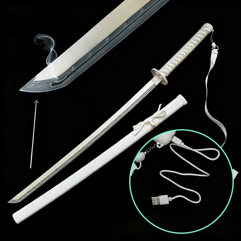 Bleach Rukia LED Vapor Fog Katana 1:1 Scale 40-Inch Prop Replica