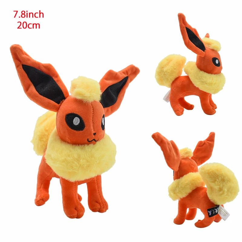 Pokemon Standing Flareon Eeveelution Plush 7.8 Inch Anime Plush