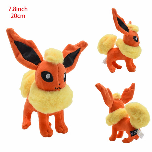 Pokemon Standing Flareon Eeveelution Plush 7.8 Inch Anime Plush