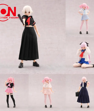 1/12 Scale Cute School Sailor Uniform Set For 6-Inch Action Figures