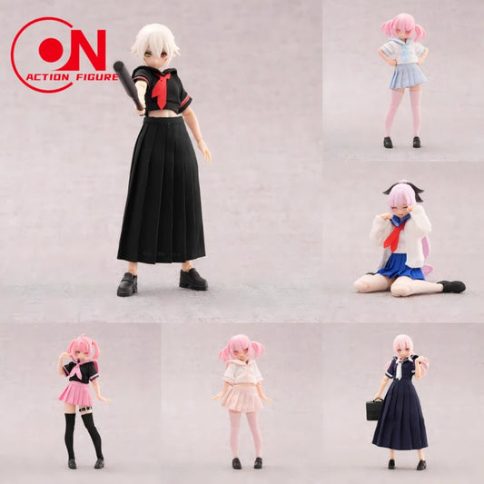 1/12 Scale Cute School Sailor Uniform Set For 6-Inch Action Figures