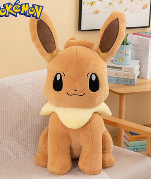 Pokemon Big Size Eevee Plush Sitting Smile (45cm / 55cm / 75cm)