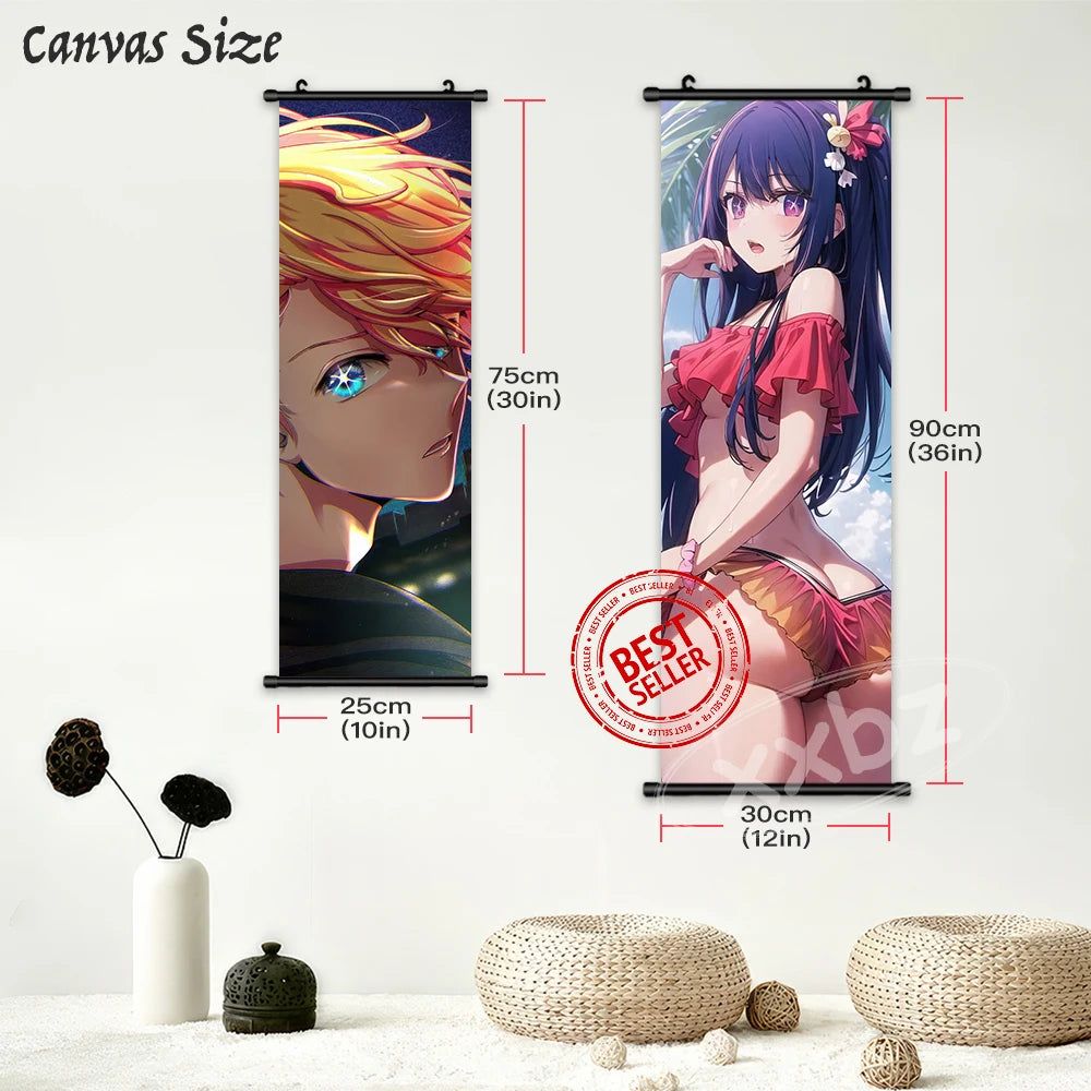 Oshi No Ko Aqua Hoshino Anime Poster Canvas Scroll