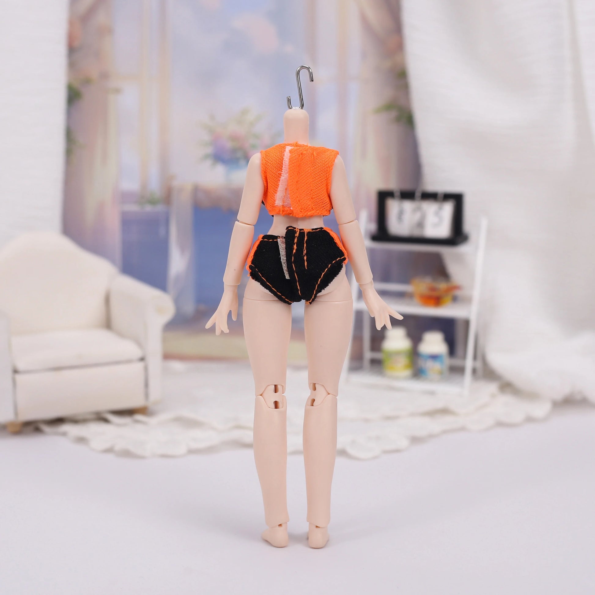 1/12 Scale Sportswear Gym Clothing Set For Female Action Figures