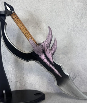 Solo Leveling Sung Jinwoo Kasaka’s Venom Fang Purple Claw-Guard Anime Prop Replica Dagger
