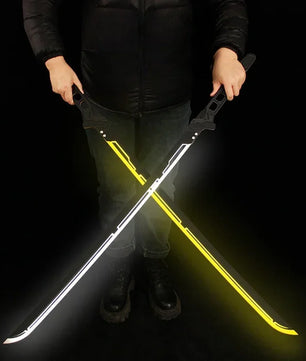 Cyberpunk Style LED Katana Full-Size Anime Prop Replica Bamboo Sword