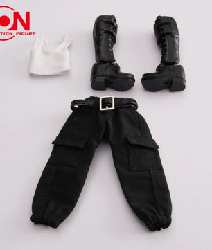 1/12 Scale Casual Shirt & Work Pants Set For 6-Inch Female Action Figures