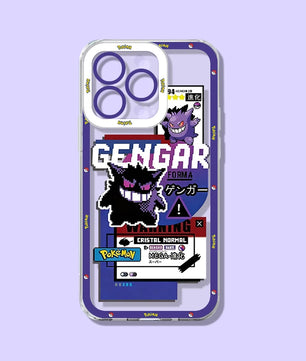 Pokemon Gengar Phone Case - For iPhone 11 to 17 Pro Max