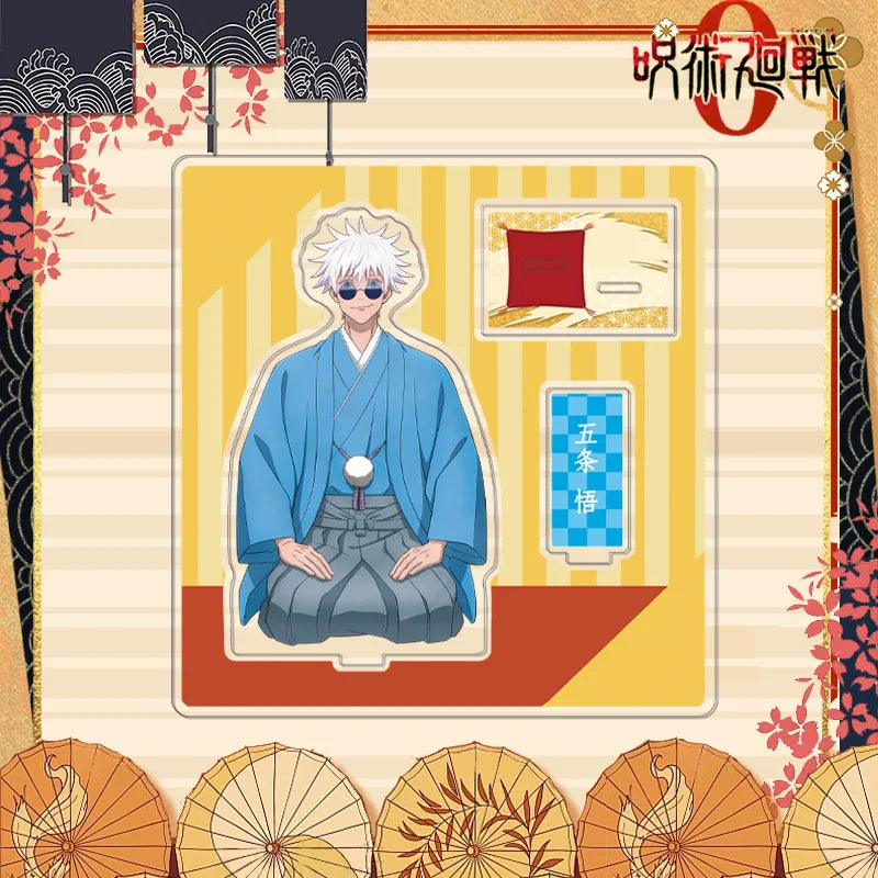 Jujutsu Kaisen Satoru Gojo Kimono Series Acrylic Stand Keychain Badge Set