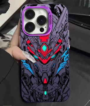 Gundam Style Mecha Phone Case - For iPhone 11 to 17 Pro Max