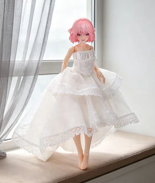Lace Wedding Dress Clothing For 1/12 Scale Female Action Figures