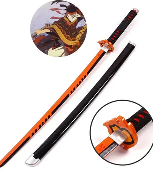 Demon Slayer Katana 1:1 Scale Anime Prop Replica Bamboo Sword