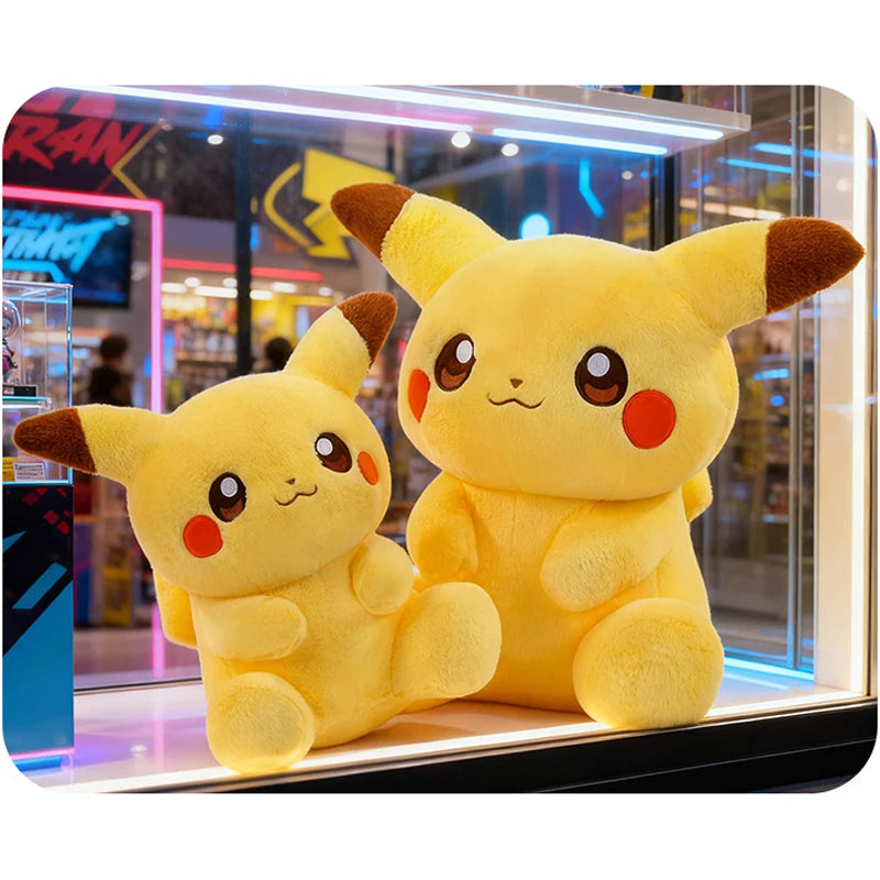 Pokemon Big Size Plump Pikachu Plush Sitting Pose (40cm / 60cm)