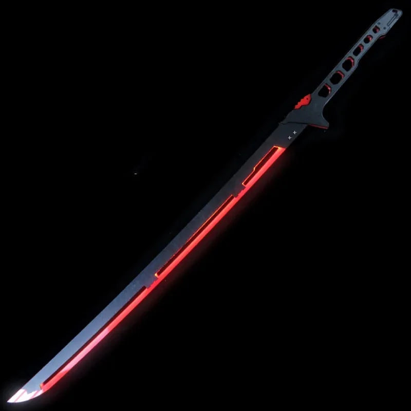 Cyberpunk Style LED Katana Full-Size Anime Prop Replica Bamboo Sword