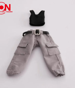1/12 Scale Casual Shirt & Work Pants Set For 6-Inch Female Action Figures