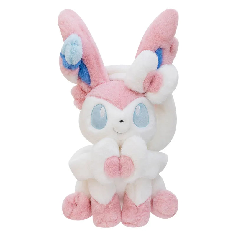 Pokemon Big Size Sylveon & Glaceon Fluffy Plushies – Sitting Smile