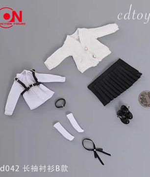 1/12 Scale School Uniform Set For 6-Inch Female Action Figures