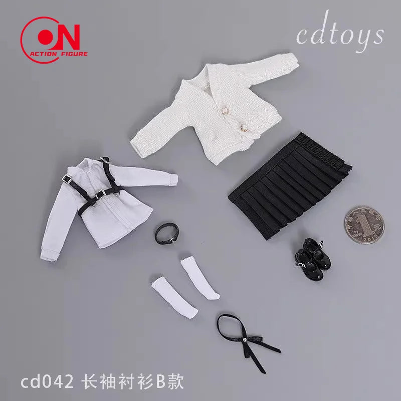 1/12 Scale School Uniform Set For 6-Inch Female Action Figures