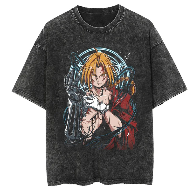 Fullmetal Alchemist Edward Shirt Vintage Style Anime Shirt