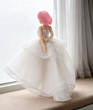 Lace Wedding Dress Clothing For 1/12 Scale Female Action Figures