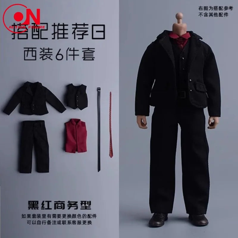 1/12 Scale Professional Suit Set For 6-Inch Male Action Figures