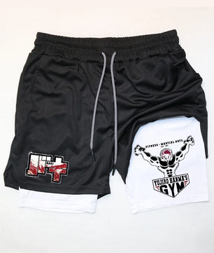 Baki Style Compression Shorts - Men's Anime Workout Shorts
