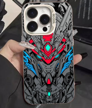 Gundam Style Mecha Phone Case - For iPhone 11 to 17 Pro Max