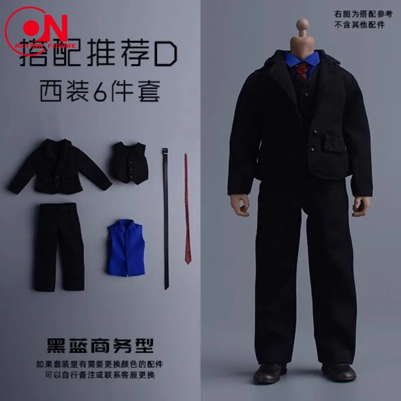 1/12 Scale Professional Suit Set For 6-Inch Male Action Figures