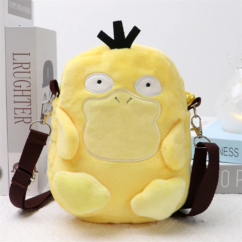 Pokemon Psyduck Plush Shoulder Bag – 20cm Soft Plush Anime Bag