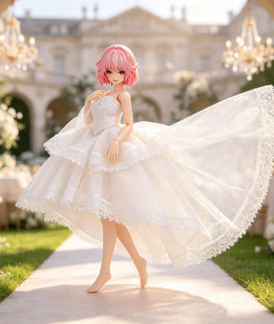 Lace Wedding Dress Clothing For 1/12 Scale Female Action Figures
